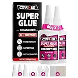 Super Glue Kit 4 oz All Purpose CA Glue with...