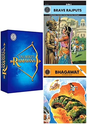 Buy Valmik'is Ramayana 6 volume set ( English) & Bhagawat: The Krishna ...