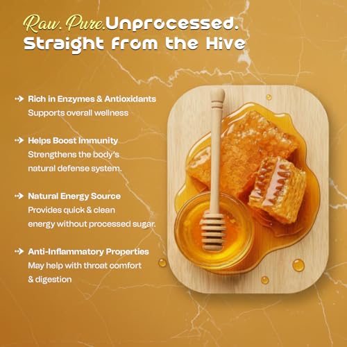 Bonjour Raw Honeycomb miel cruda con panal 16oz miniatura 2
