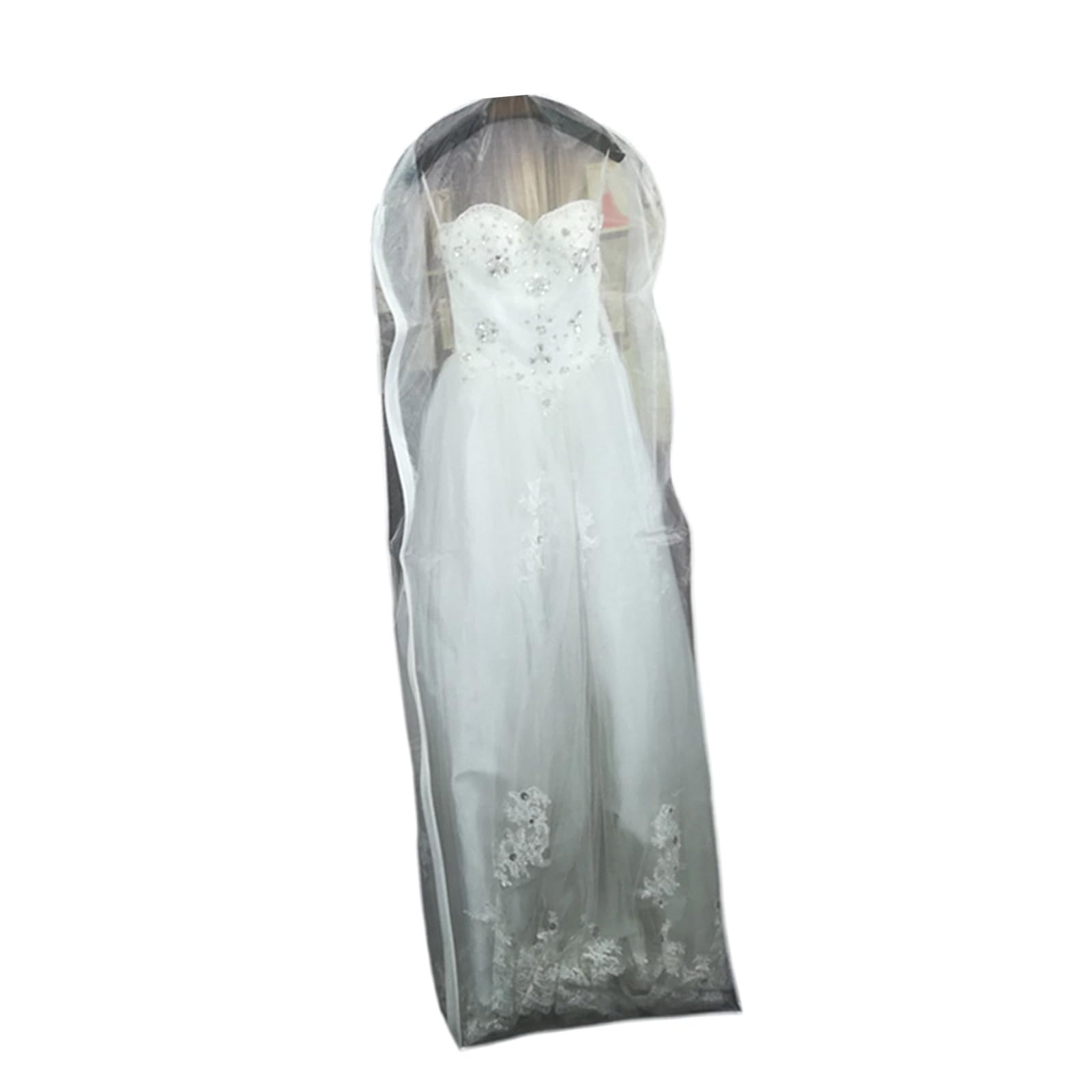 Zippered Wedding Dress Garment Bag with Full Coverage Designs for Evening Gowns and Bridal Dresses Accessories Bridal Gown Covers