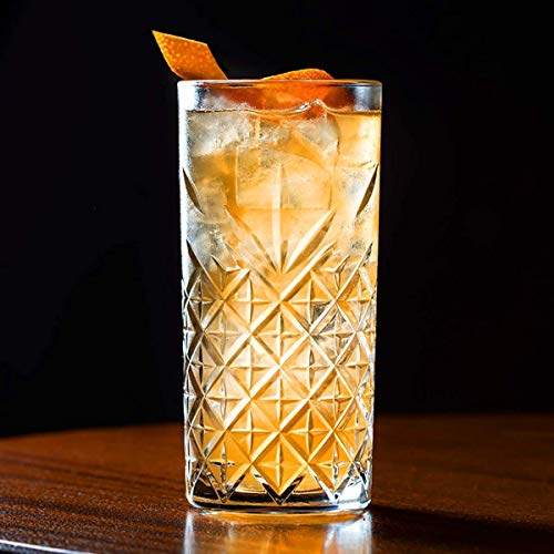 Image of Diamond Cut Juice Glasses Highball Glass Crystal Glass Drinking Glass Water Glass Clear Iced Tea and Cocktail Glass 330ML Set of 3