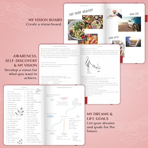 Image of Legend Planner Undated, Weekly & Daily Goal Journal, A5 Red