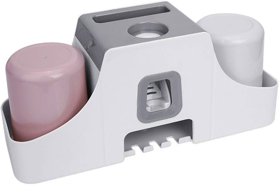 Toothbrush Cup Holder - Bathroom Wall-Mounted Punch-Free Mouthwash