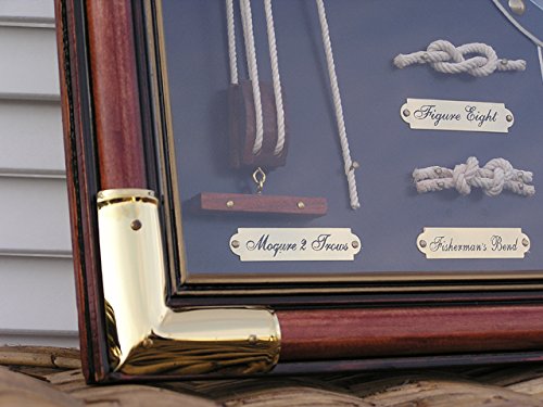 Freier Knotentafel Seemansknoten Tafel Wandbils Messing Deko Maritime Dekoration Anker Steuerrad