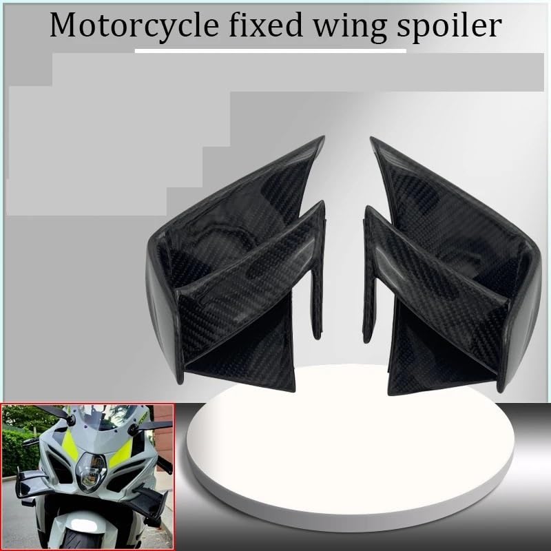Carénages d'ailes fixes carbone GSX-R1000 pour optimiser l'appui