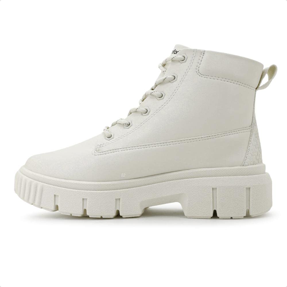 Bota Comfortflex Coturno Tratorada Cano Curto Feminino (Off White, 36) em promoção! Veja a oferta e mais achadinhos de Botas 3 Hoje é o melhor dia para comprar Bota Comfortflex Coturno Tratorada Cano Curto Feminino (Off White, 36) com aquele preço maroto! Promoção! Aproveite a oferta! 3