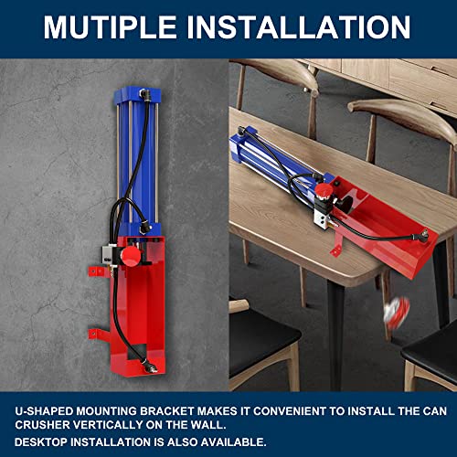 Pneumatic Can Crusher Wall Mounted,Automatic Can Crusher For Recycling,Electric Aluminum Can Crusher #TOP6