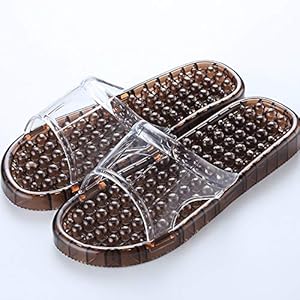 Xiao Jian- Massage Slippers Huishoudelijke Badkamer Anti-slip Zool Badkamer Lekkage Binnen Zomer Koele Acupressuur Pedicure Schoenen Vrouwen flip flop
