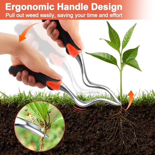 Hand-Weed-Puller-Weeding-Tools-Dandelion-Weed-Puller-Tool-with-Ergonomic-Handle-Heavy-Duty-Weed-Remover-Weed-Pulling-Tools-for-Gardening-Hand-Weeder-Tool-for-Weed-Removal-of-Garden-Lawn-Yard