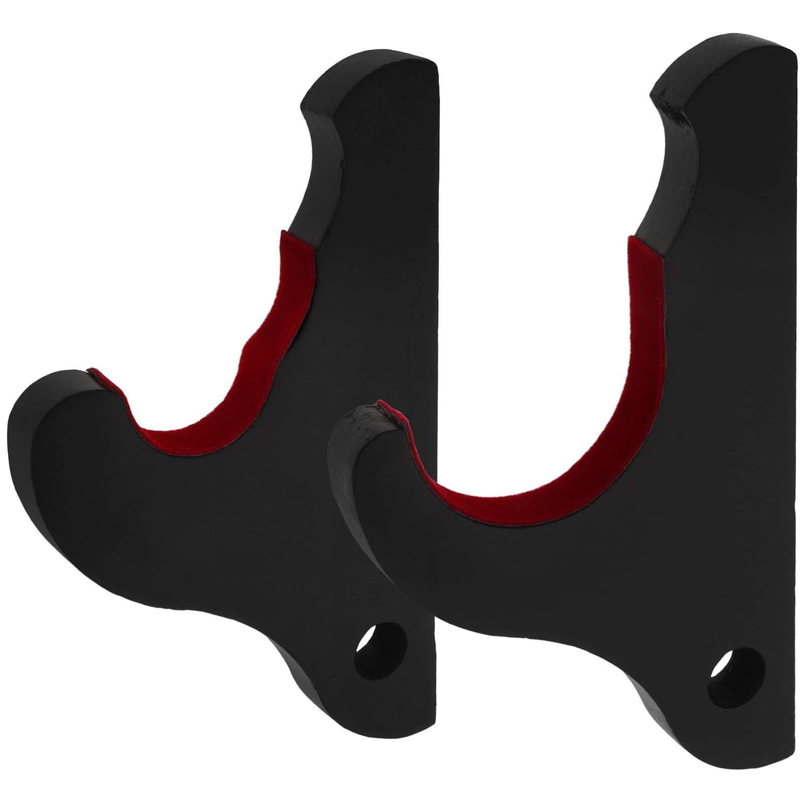 Happyyami 1 Pair Wall Baseball Bats Rack Wooden Bat Display Holder Horizontal Baseball Bat Stand Softball Bat Wall Hanger for Baseball Softball Bat Accessories