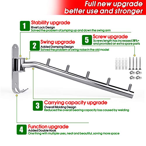 image for MaiHongda Anti Rust Stainless Steel Space Saver Folding Wall Mounted C