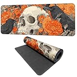 Mouse Pad, Desk Mat for Desktop, Women PU Leather Waterproof Gaming Mousepad, Computer Laptop Desk Accessories Protector Writing Pads for School Office Home (01, 31.5 x 11.8 in)