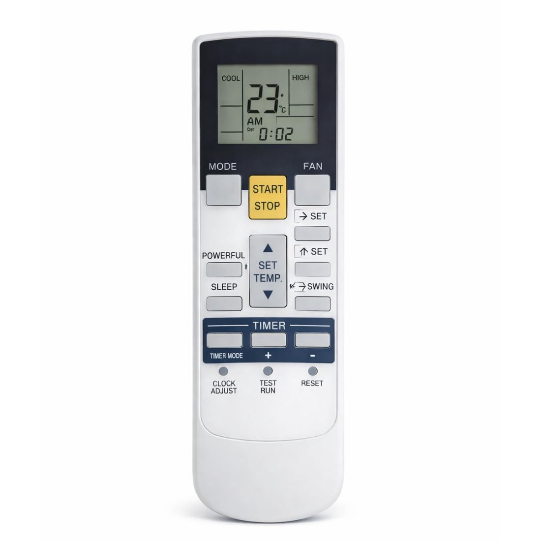 Supreme E-commerce Replacement Remote Suitable with O General Split AC 1 ton 1.5 ton 2 ton Model No :- AR-RAJ1E (Please Match The Image with Your Old Remote) (AC-107A)-image-12