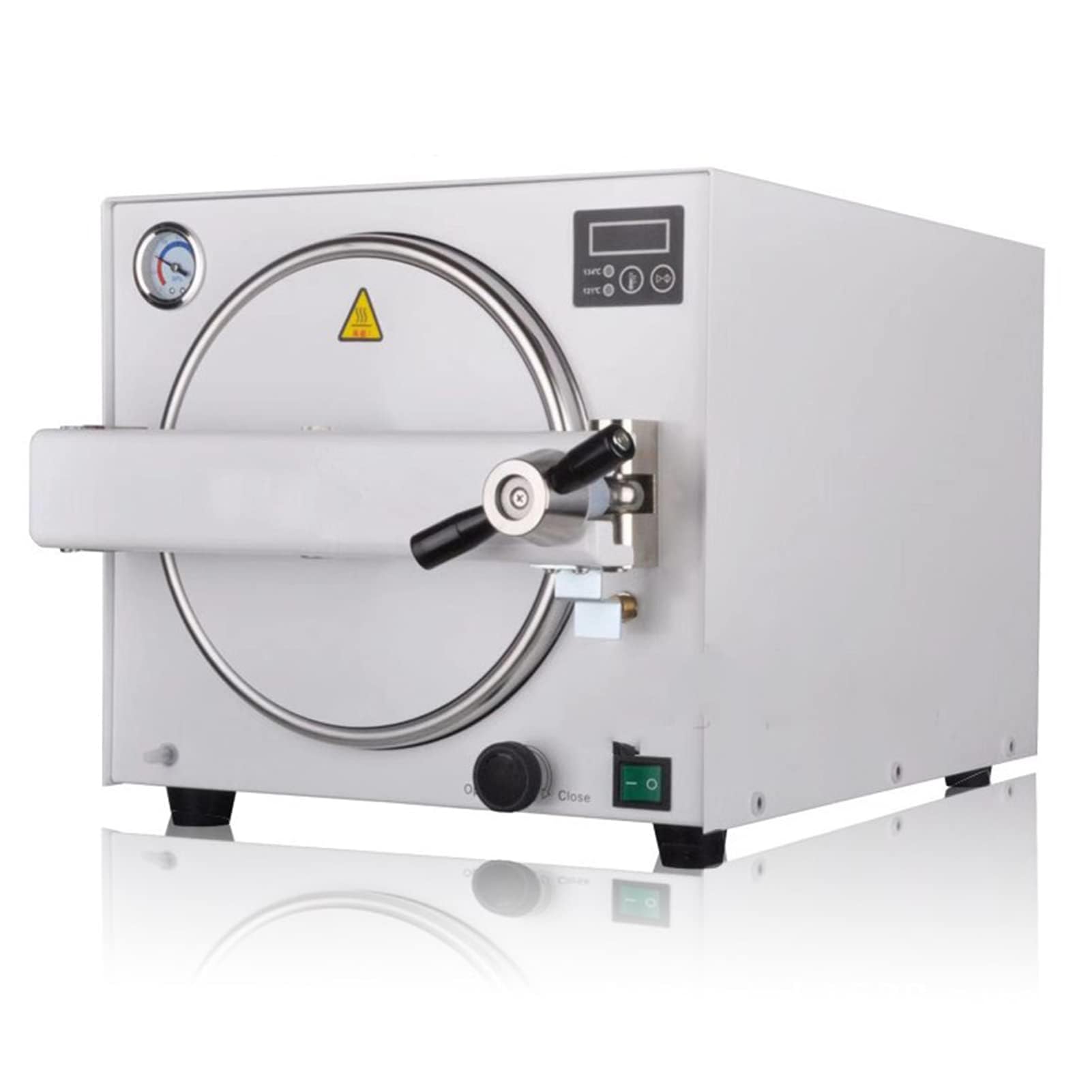 Sterilizzatore dell'autoclave del vapore di 1100W 18L, macchina di sterilizzazione del laboratorio dell'acciaio inossidabile di controllo digitale con la funzione di vuoto per gli strumenti dentali