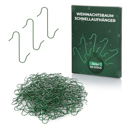 Schmuck für Weihnachtsbaum 8 Nordstern Weihnachtsbaumschmuck Schnellaufhänger 150er Pack-...