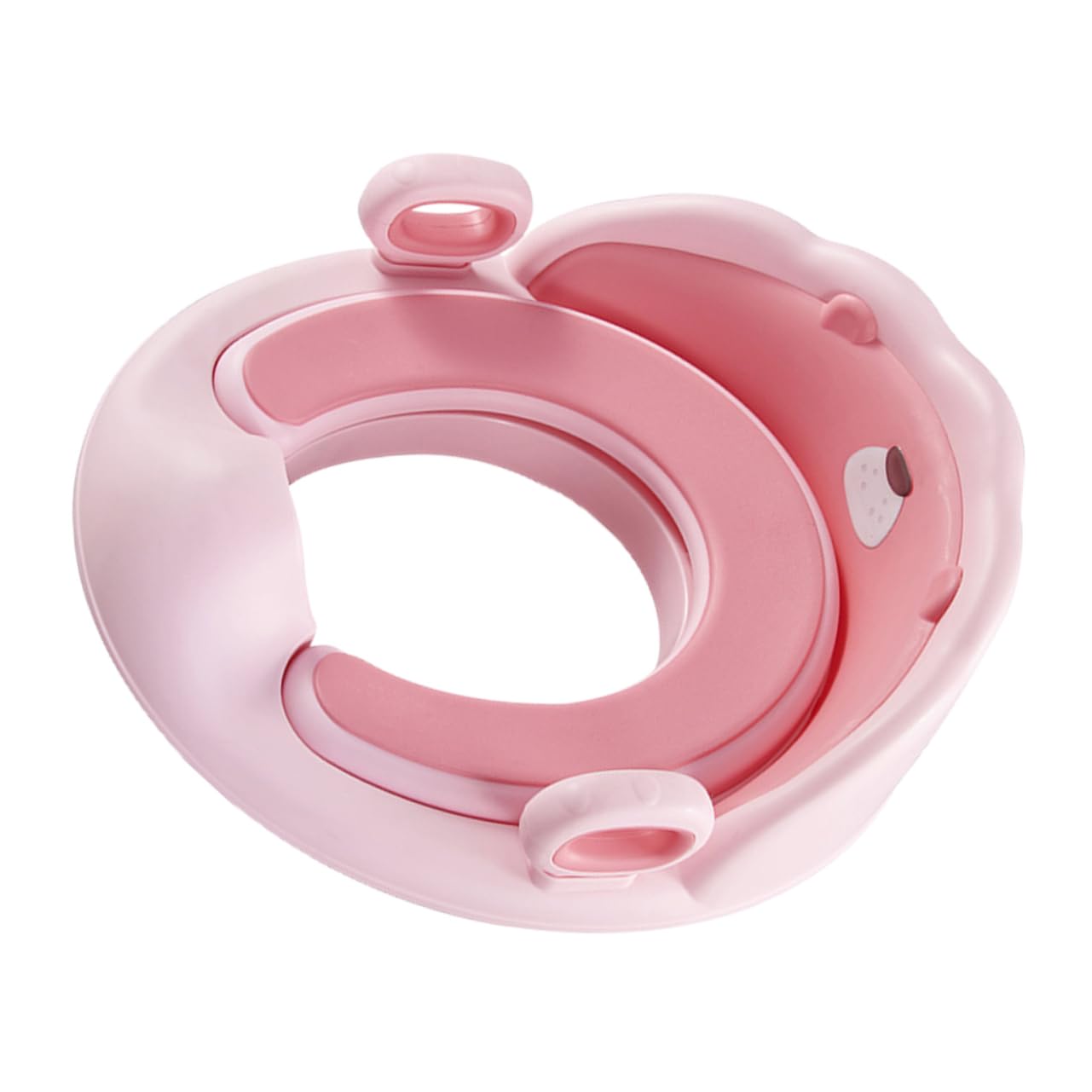 Asiento de Entrenamiento para Baño Infantil con Forma de León Rosa