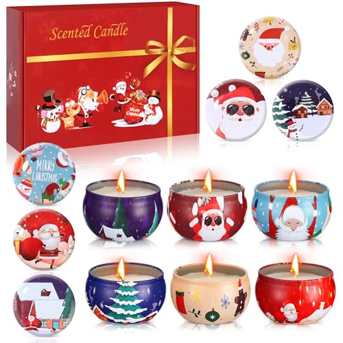 6 Stück Duftkerzen Geschenkset Set,Weihnachten Geschenke Christmas...