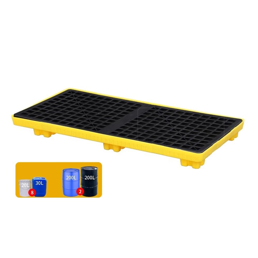 Modular Spill Containment Pallet for Oil Drums - Leak Prevention Platform, 17 (120x60x10cm) - Durable, Safe, and Efficient Spill Management Solution