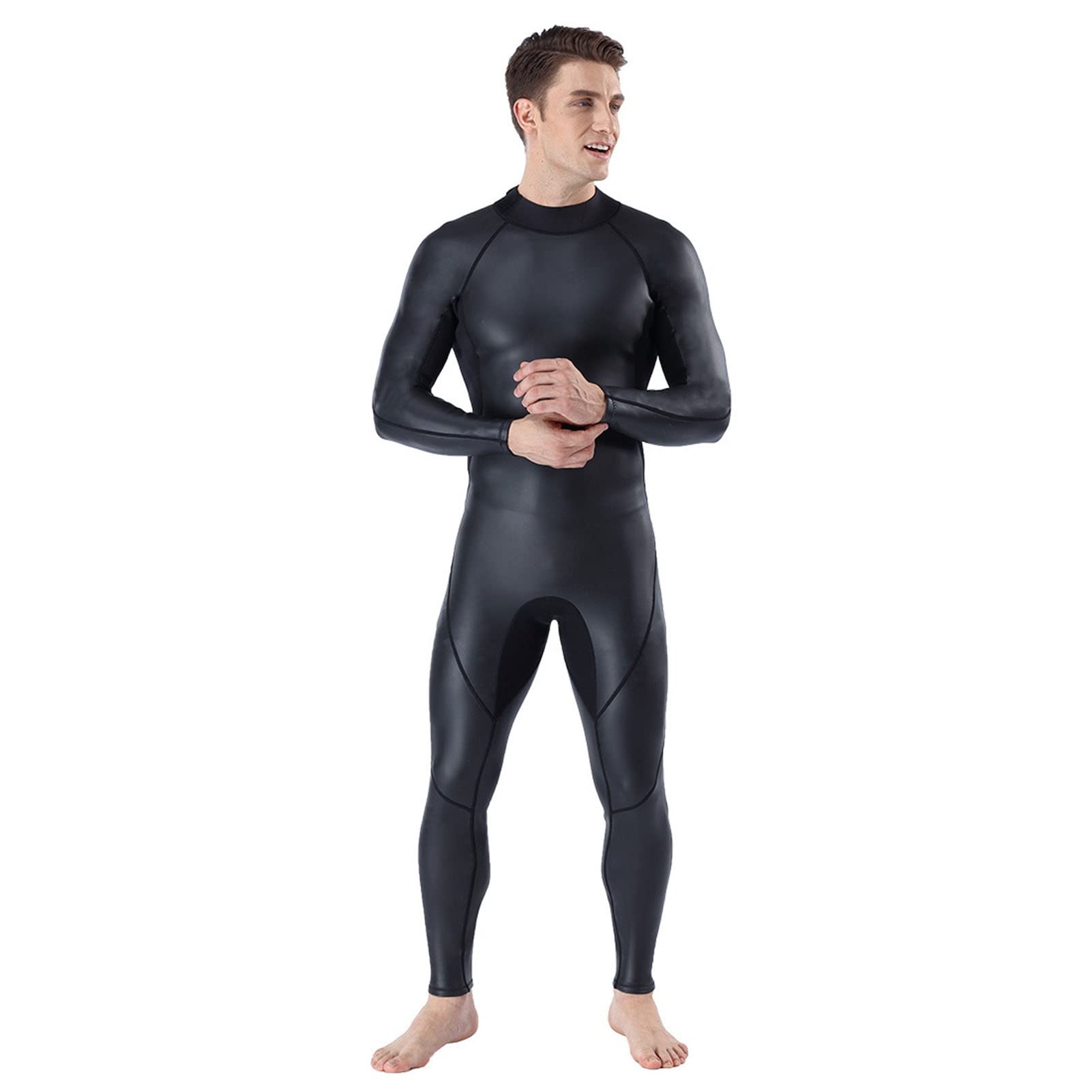 Muta 3MM Triathlon Mute Da Sub In Pelle Liscia Super Elastico, Caldo E Riduce La Resistenza for Nuoto/surf/snorkeling/immersioni Subacquee/kayak/sport Acquatici
