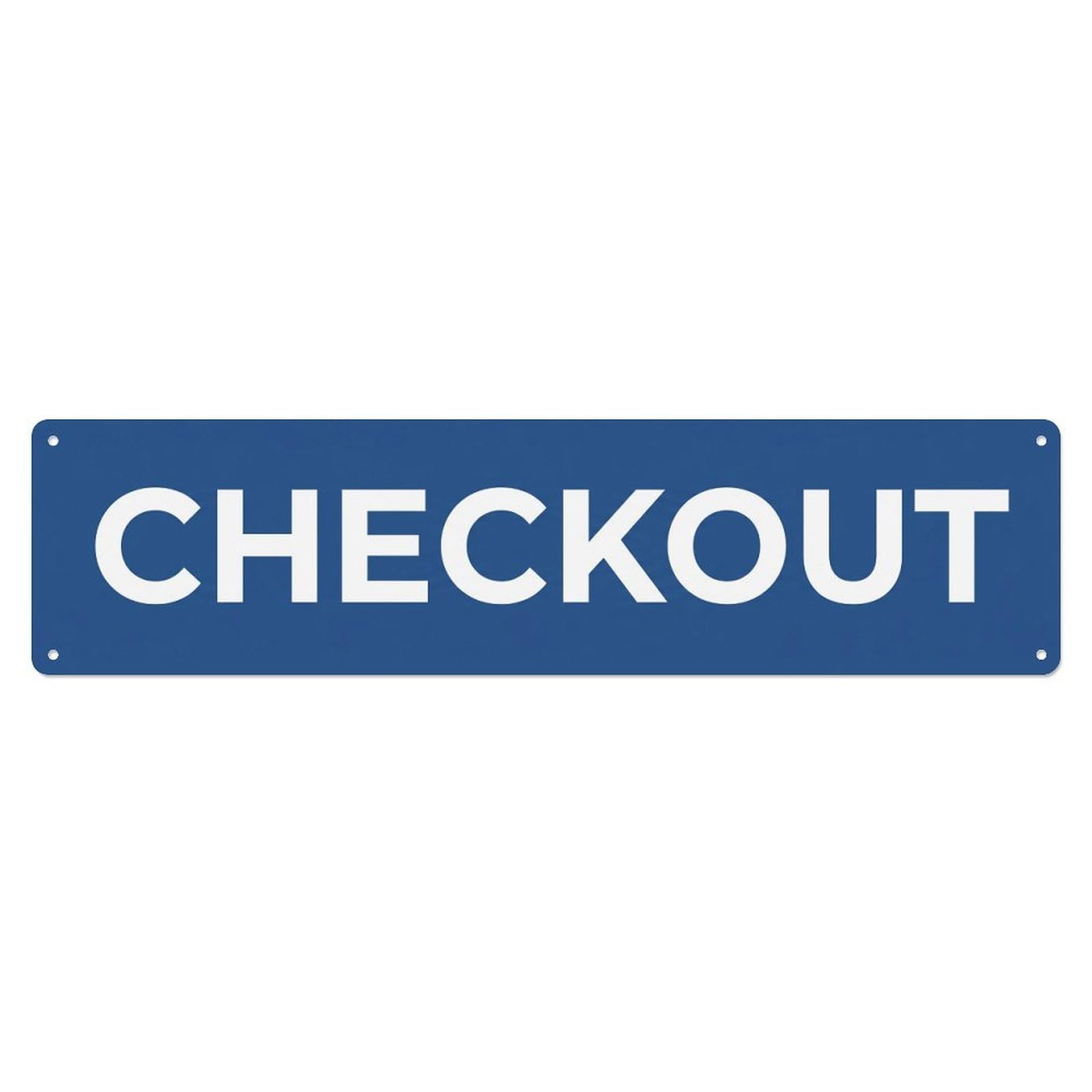 Checkout Counter Payment Here Metal Tin Sign