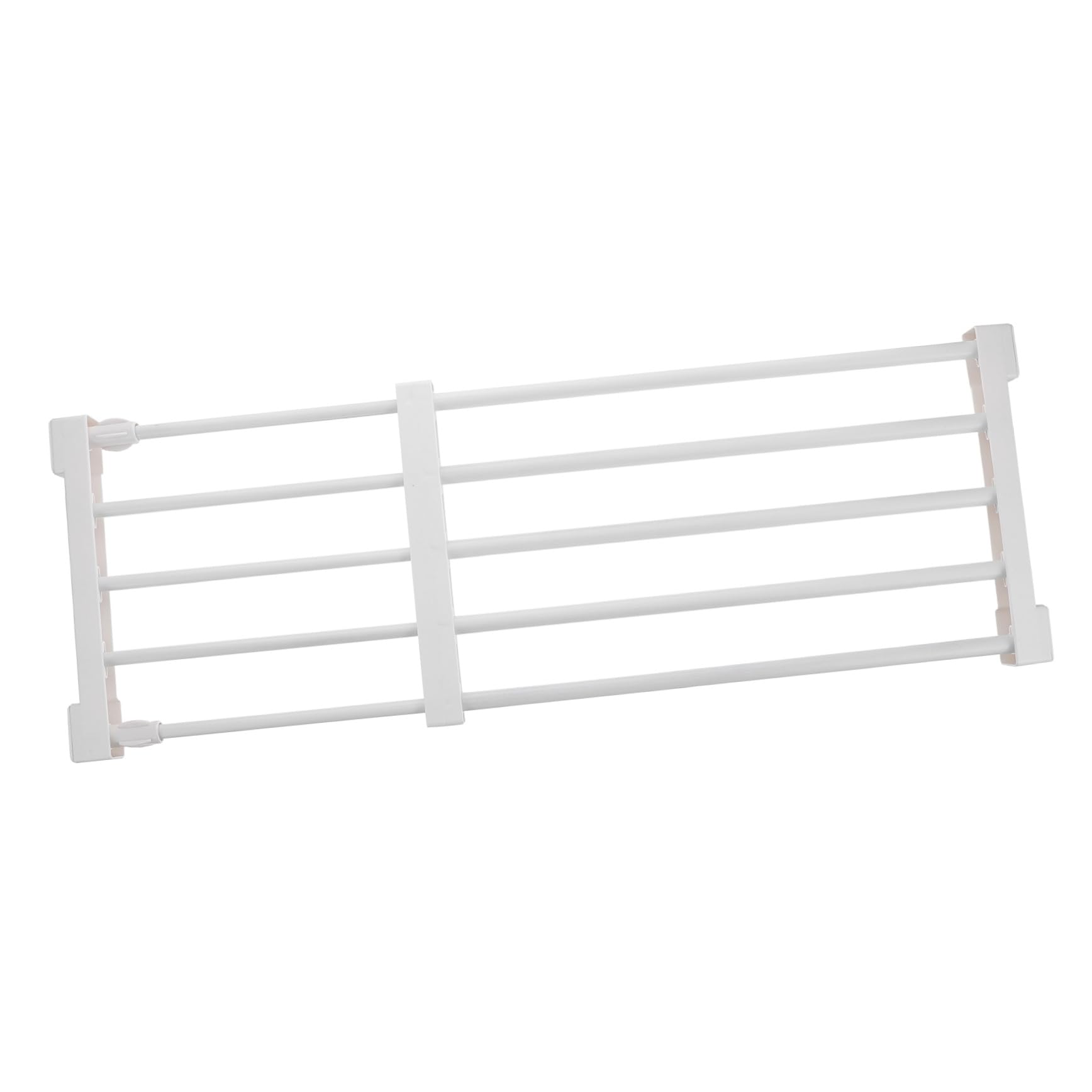 Homoyoyo Space-Saving Closet Shelf Organizer 50-80cm Retractable Storage Partition Wardrobe Clothing Stand Pp Abs Material Easy to Assemble