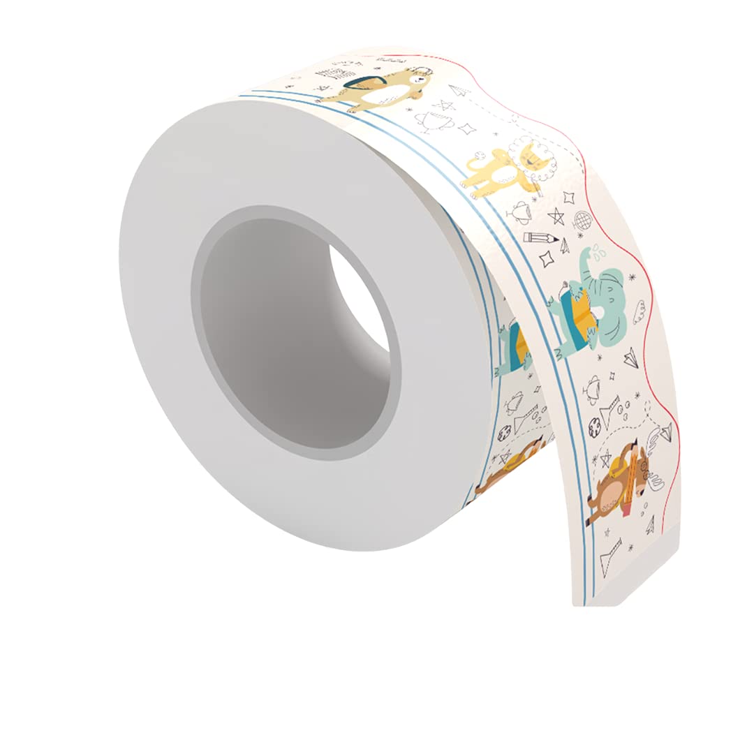 Buy Vamotto Cartoon Animal Bulletin Board Borders, 20M Cute Classroom