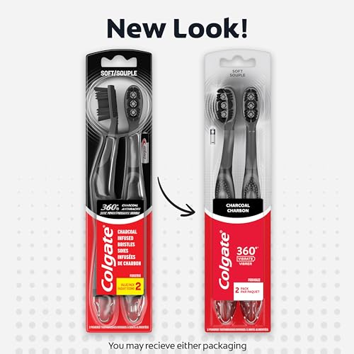 Colgate-360-Vibrate-Charcoal-Battery-Operated-Toothbrush-Pack-Soft-with-1-AAA-Battery-Included-Black-2-Count