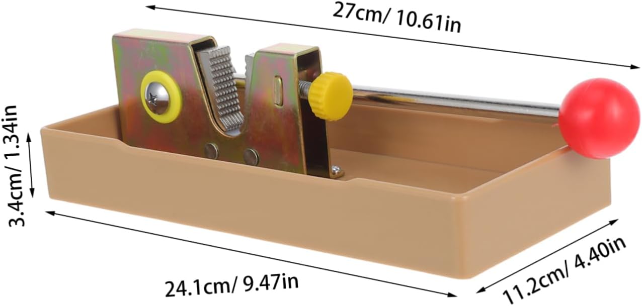Luxshiny Walnut Cracker Tool: Adjustable Jaw Stainless Steel Nutcracker with Base - Manual Pecan Sheller Breaker - Macadamia Nuts Cracking Machine