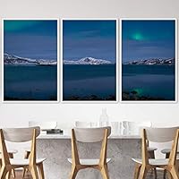3 Piece Framed Canvas Wall Art Astronomy & Space Canvas Prints Home Artwork Decoration for Living Room,Bedroom - 16