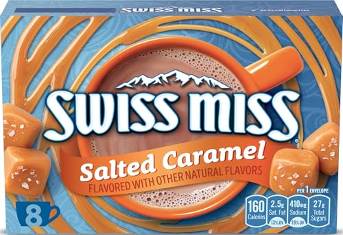 Swiss Miss Salted Caramel Flavored Hot Cocoa Mix, 1.38 oz., 8-ct
