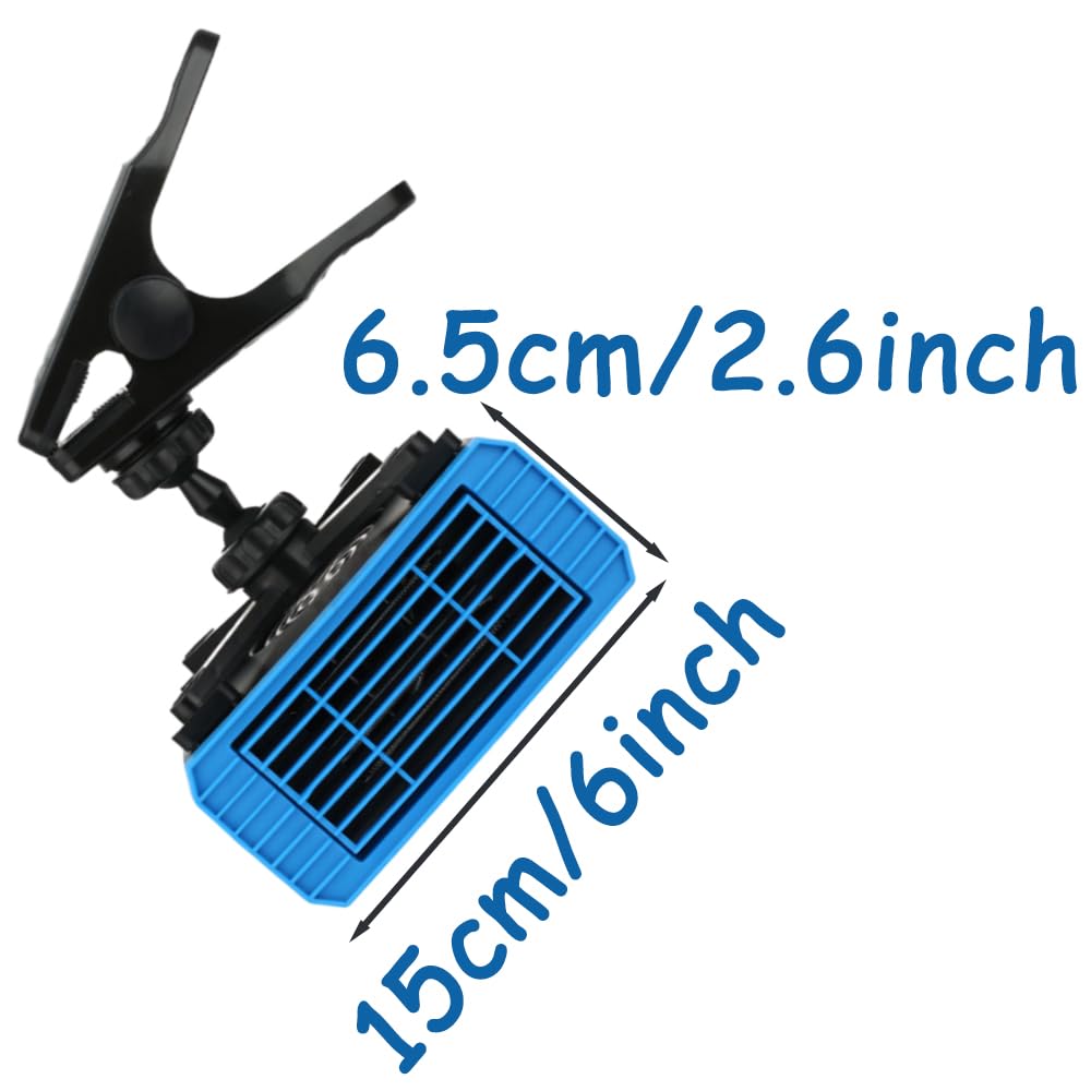 Riscaldatore per auto Riloer per camper 12V 150 W, portatile, per auto, riscaldamento e raffreddamento rapidi, rotazione a 360 gradi, compatibile con tutte le auto a 12 V CC, con clip.