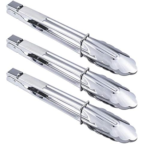 HINMAY 9 Inch Stainless Steel Cooking Tongs Cover