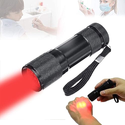 ININOSNP Detector de Venas portátil Visor de Venas, Linterna de Venas portátil con 9 Luces LED infrarrojas, Venas subcutáneas fáciles de Encontrar for Enfermeras, Uso de Estudiantes de Medicina