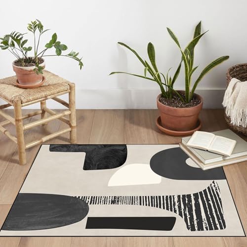 Alfombra larga de pasillo tacto suave con base de agarre 5