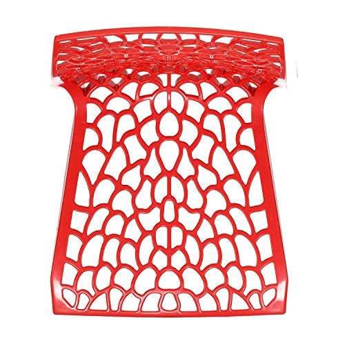 Image of Supreme Web Plastic Chair |Armless Chair for Dining Room Set, Home, Cafe & Outdoor Use |Weight Bearing Upto 220kgs (Color: Red; Set of 2)