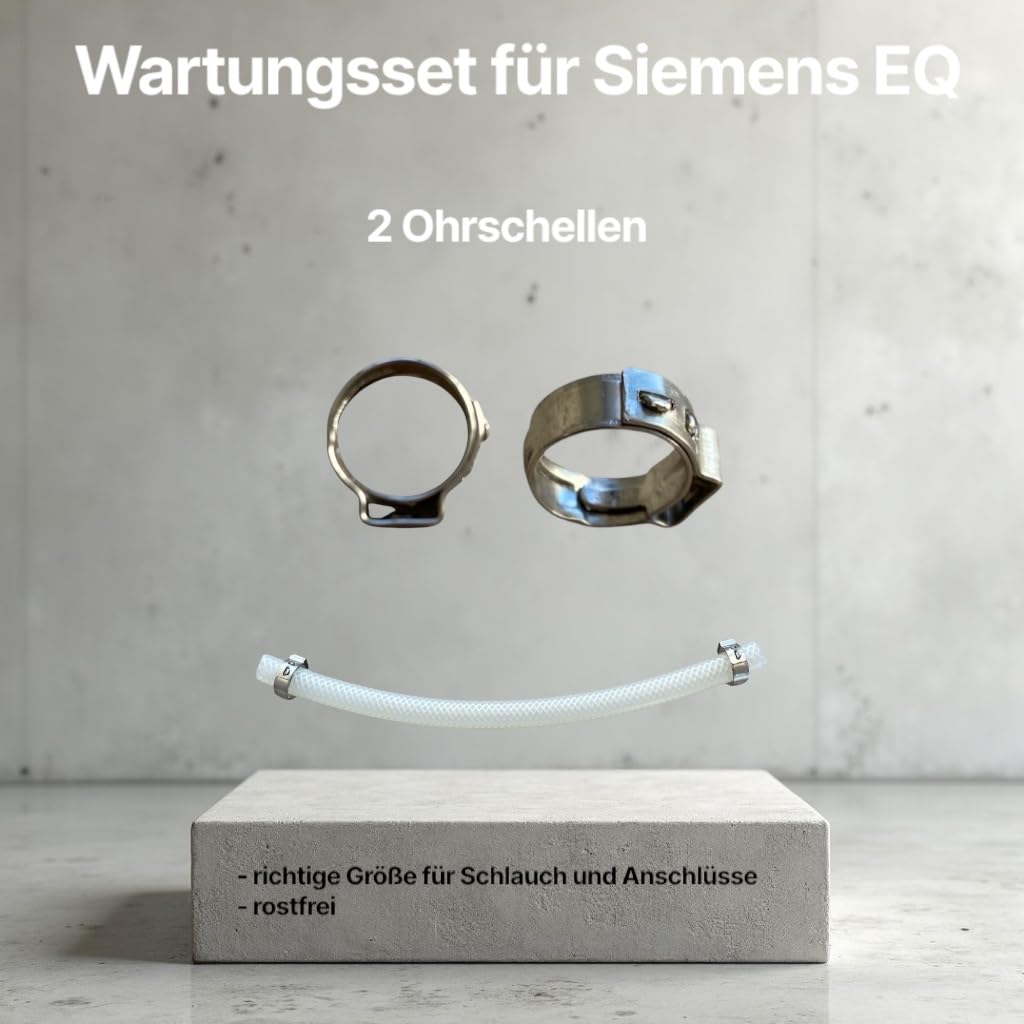 Wąż silikonowy, zestaw konserwacyjny do Siemens EQ.3 S100 S300 S500 / EQ.9 s300 S500 S700 S900 / & Bosch VeroCup 100 300 - wąż do parzenia - część zamienna do ekspresu do kawy – stabilny, elastyczny i