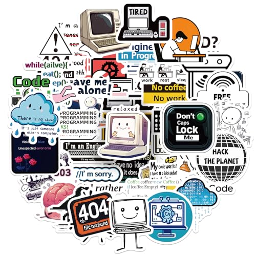 50PCS Funny Computer Stickers Creative...