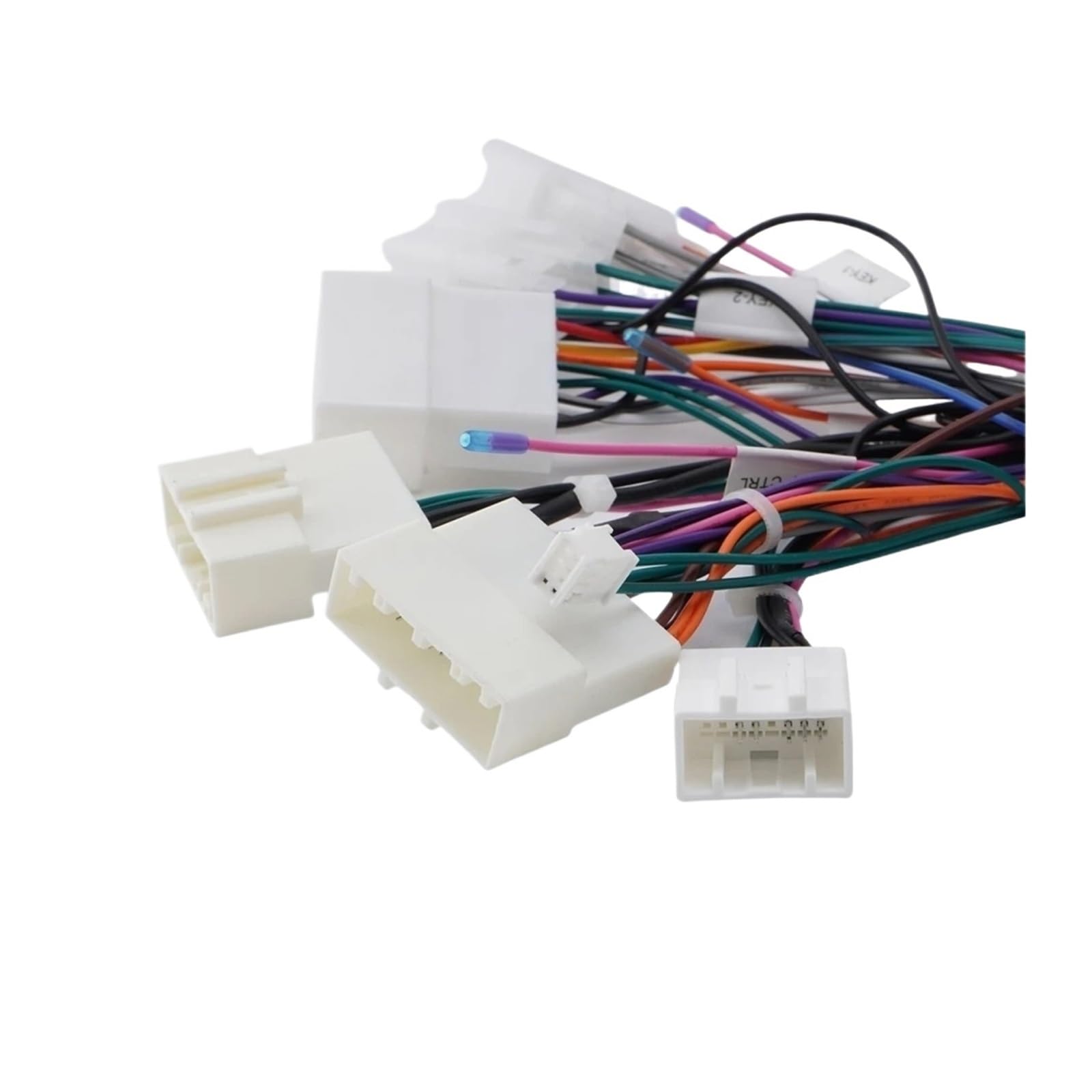 Adaptador de arnés de cableado para caja CANbus, arnés de cableado de radio, cable de alimentación de audio estéreo para automóvil, compatible con Toyota RAV4 2013-2015