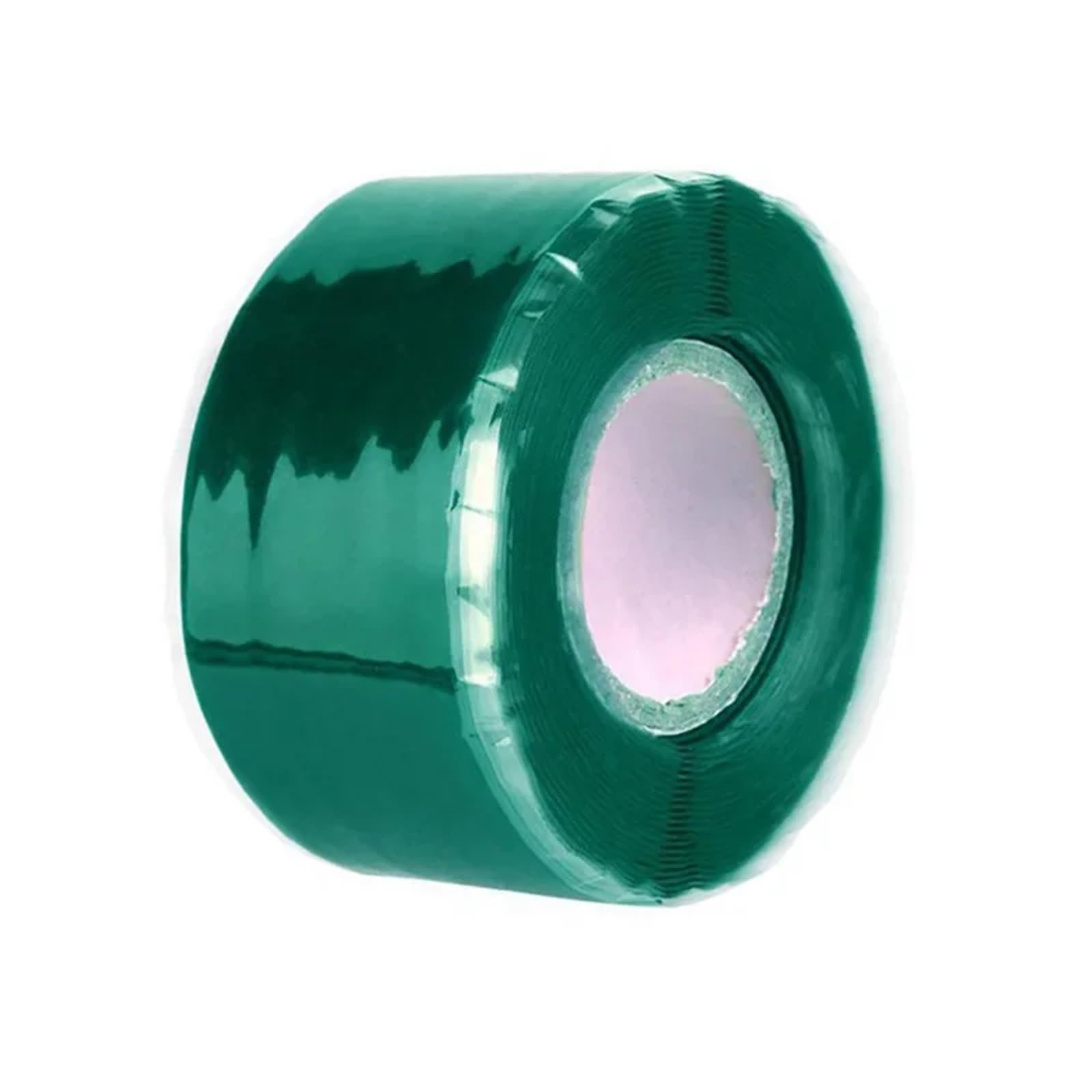 Samozgrzewalna taśma izolacyjna z gumy silikonowej Samowtapiająca się taśma silikonowa, 10 rolek, wielokolorowa, 1 cal x 3 stopy, 0,5 mm(Green)