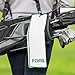 FORB Golf Towel │ Microfibre Towel with Carabiner Clip │ Golf Gifts (White)