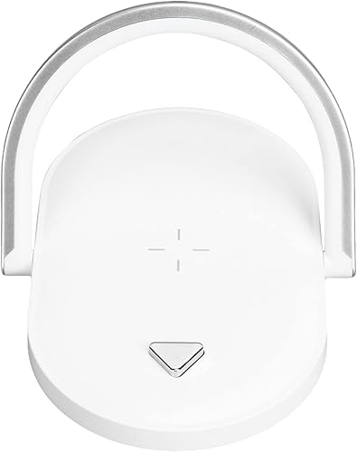 SYHAQYE Bedside Table LED Night Light with Wireless Charger Desk Lamp As Sleep Aid White Noise Machine and Phone Holder Great Birthday Gifts for