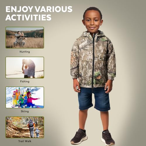 Mossy Oak Kid's Insulated Camo Jacket – Country Roots Pattern – Quilted Lining, Cotton Twill Shell, Cold Weather Work Jacket 6