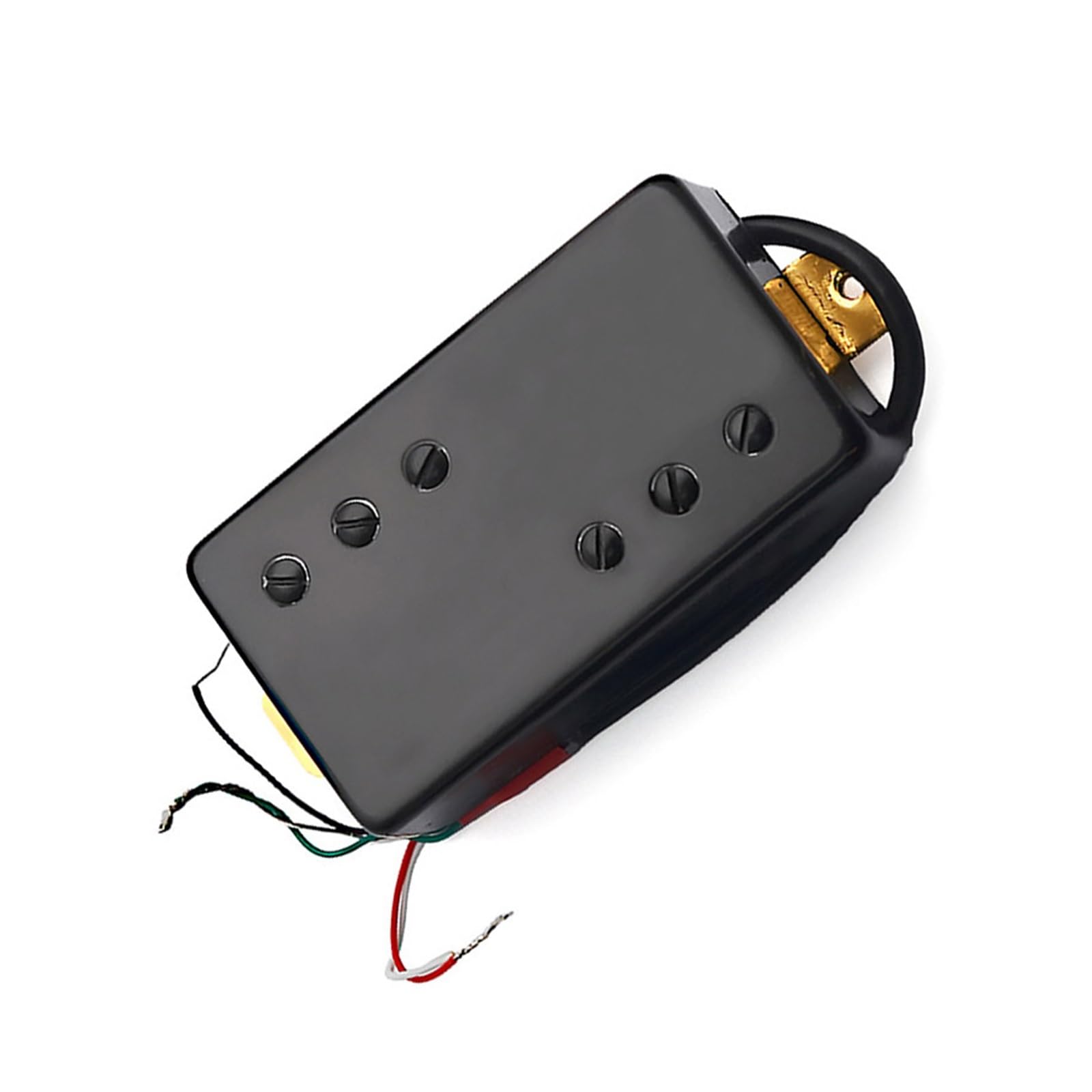 Profesjonalne Przetworniki Do Gitar Akustycznych 50mm Bezramkowy Metalowy Gryf/mostek Do Gitar Elektrycznych I Akustycznych Z Przetwornikami BK Lub Srebrnymi(Black,Bridge)