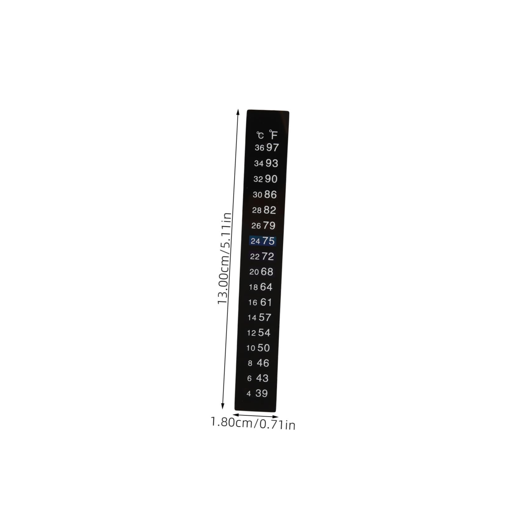 GRIRIW Wide Temperature Range Thermometer Sticker 5pcs Set Stick on Thermometer Strip for Brewing Adhesive