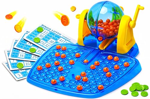 Jeu de tombola bingo avec 48 dossiers et panier automatique pour vos soirées en famille