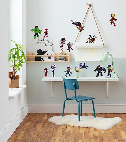 Marvel Lot de 13 stickers muraux Motif Spidey and Friends 50 x 70 cm, Coloré