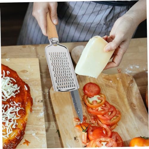 Ralladores para queso con mango de madera, acero inox, 2 pzas miniatura 3