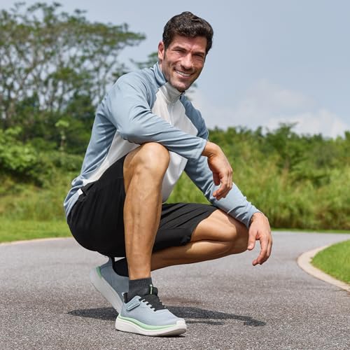 Image of FitVille Wide Walking Shoes for Men Extra Wide Width Sneakers with Arch Support Comfortable Lightweight Running Shoes for Men for Gym-Cloud Wanderer V22