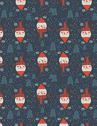 Notebook: Eteri Series Snowman Santa | 150 College Ruled Pages | 8.5 x 11 - A4 Size (Journal, Notebook, Diary, Composition Book) (Kids, Teens & Adults)
