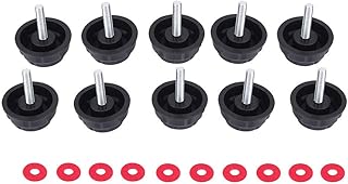 Screw Caps, Practical Durable Fishing Spinning Reel Handle Screw Caps Bearing Covers with Gaskets (10 Pcs)
